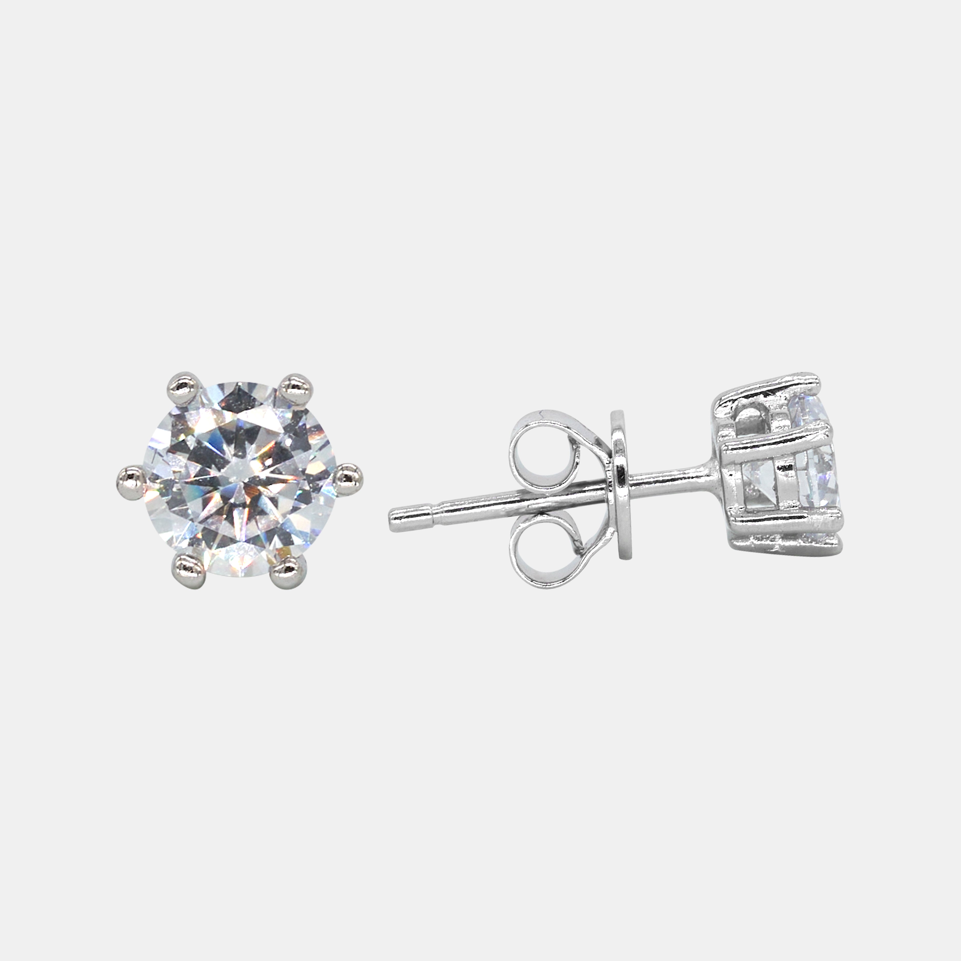 【#263】925 Sterling Silver Cubic Zirconia Earrings