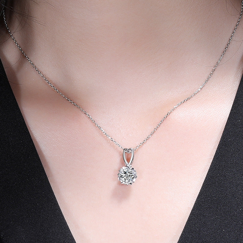 【#224】925 Sterling Silver Moissanite Necklace