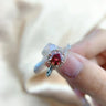 【#218】925 Sterling Silver Moissanite Ring - Queenou Jewelry