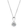 【#224】925 Sterling Silver Moissanite Necklace - Queenou Jewelry