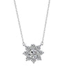 【#235】925 Sterling Silver Moissanite Necklace - Queenou Jewelry