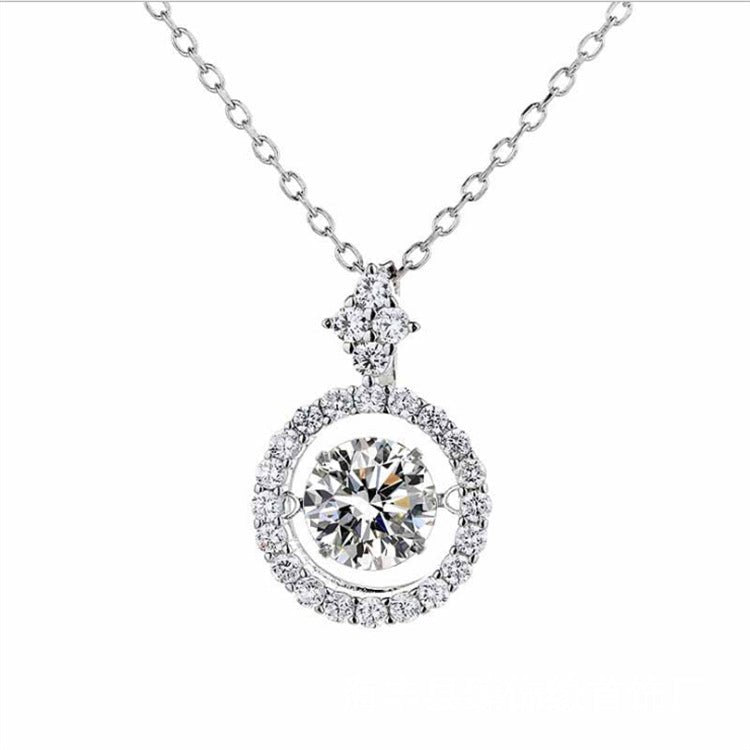 【#237】925 Sterling Silver Moissanite Necklace - Queenou Jewelry