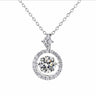 【#237】925 Sterling Silver Moissanite Necklace - Queenou Jewelry