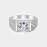 【#272】 925 Sterling Silver Moissanite Ring - Queenou Jewelry