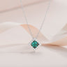 【#285】1CT 925 Sterling Silver Moissanite Necklace - Queenou Jewelry