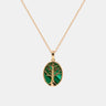 【760】Enchanted Grove Malachite Necklace - Queenou Jewelry