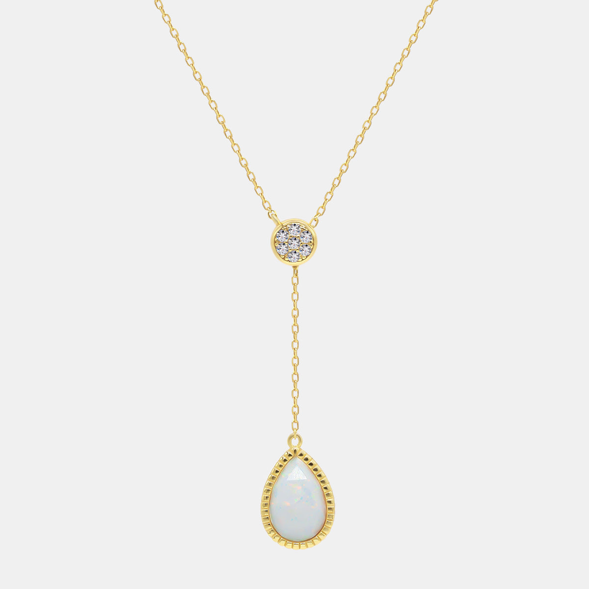 【775】 Opal Cascade Necklace
