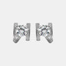 【781】RADIANT PAVE MOISSANITE STUD EARRINGS - Queenou Jewelry