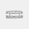 【788】Timeless Grace Stacked Splendor 3 Carat Moissanite Dating Combined Ring - Queenou Jewelry