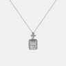 【792】Timeless Grace Lunar Elegance 1 Carat Moissanite Pendant Prism Dating Necklace - Queenou Jewelry