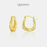【823】"Space Starburst" Timeless Elegance Casual Hoops - Queenou Jewelry