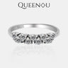 【894】Glamorous Synthetic Moissanite Ring - Queenou Jewelry
