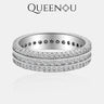 【898】Chilled Moonlight Synthetic Moissanite Ring - Queenou Jewelry