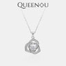 【932】Prismatic Edge charm 1CT Synthetic Moissanite necklaces - Queenou Jewelry