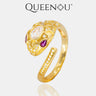 【952】Oval White Synthetic Moissanite Jewelry Set | Bracelet & Earrings&Ring - Queenou Jewelry