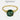 【955】Elegant Synthetic Moissanite Solitaire Ring | 3CT Green/White/Red Center Stone | Accented with Sparkling Zirconia - Queenou Jewelry