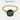 【955】Elegant Synthetic Moissanite Solitaire Ring | 3CT Green/White/Red Center Stone | Accented with Sparkling Zirconia - Queenou Jewelry