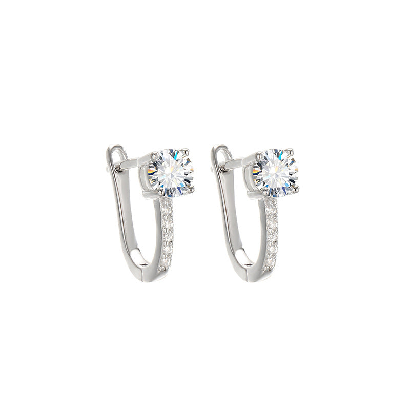【#288】925 Sterling Silver Moissanite Earrings