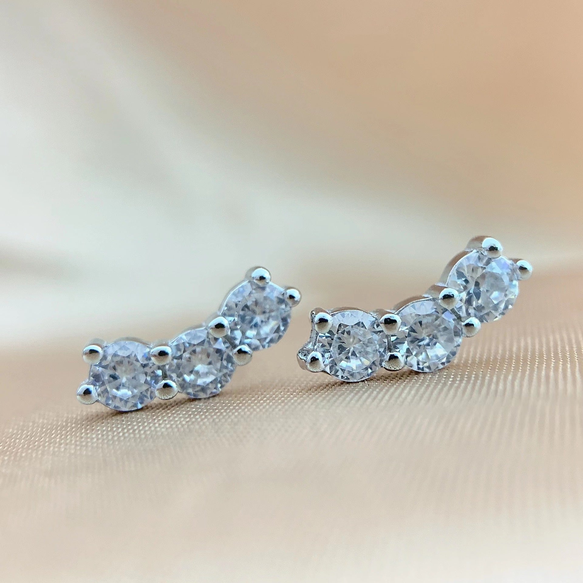 【#250】925 Sterling Silver Moissanite Earrings