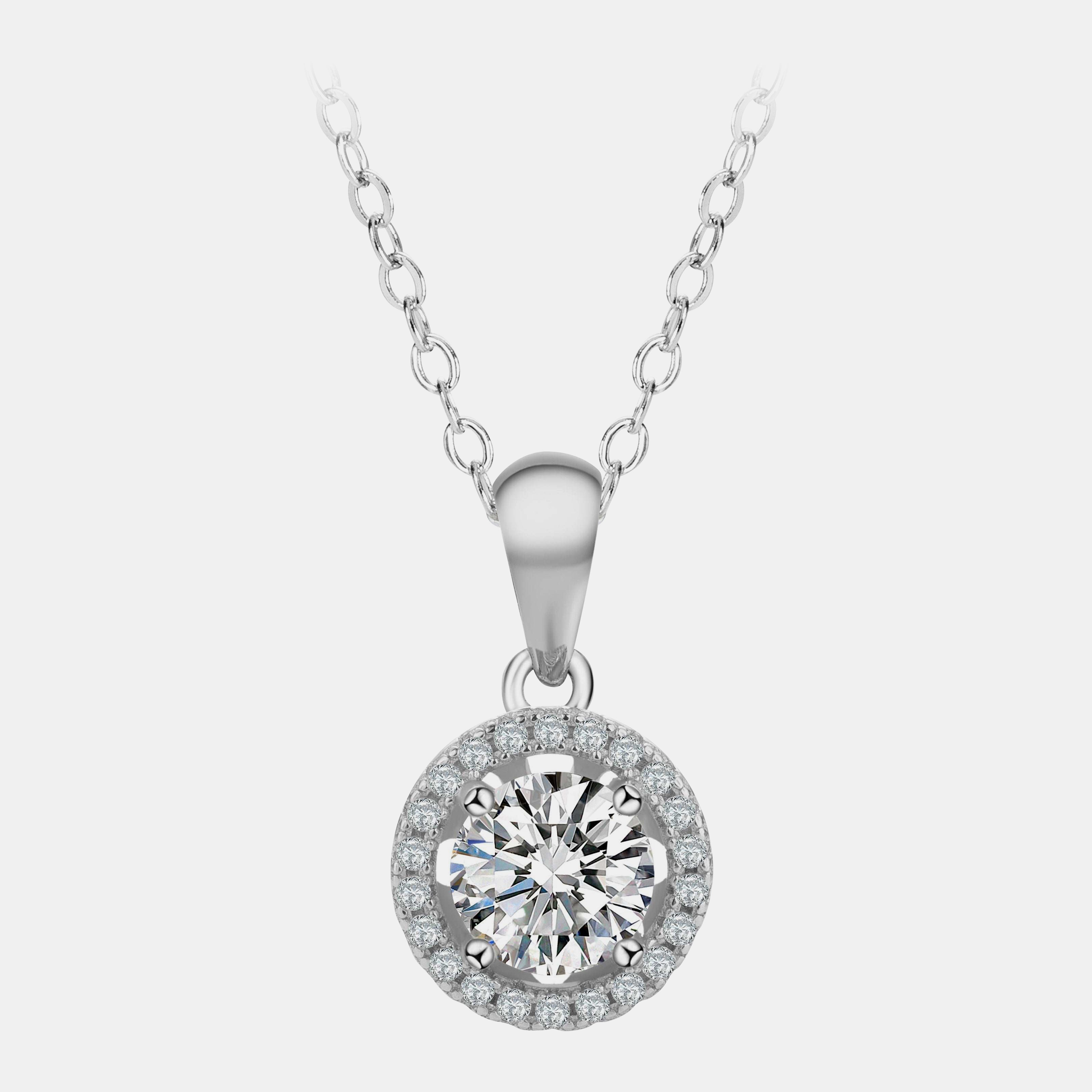 【#21】925 Sterling Silver Moissanite Necklace