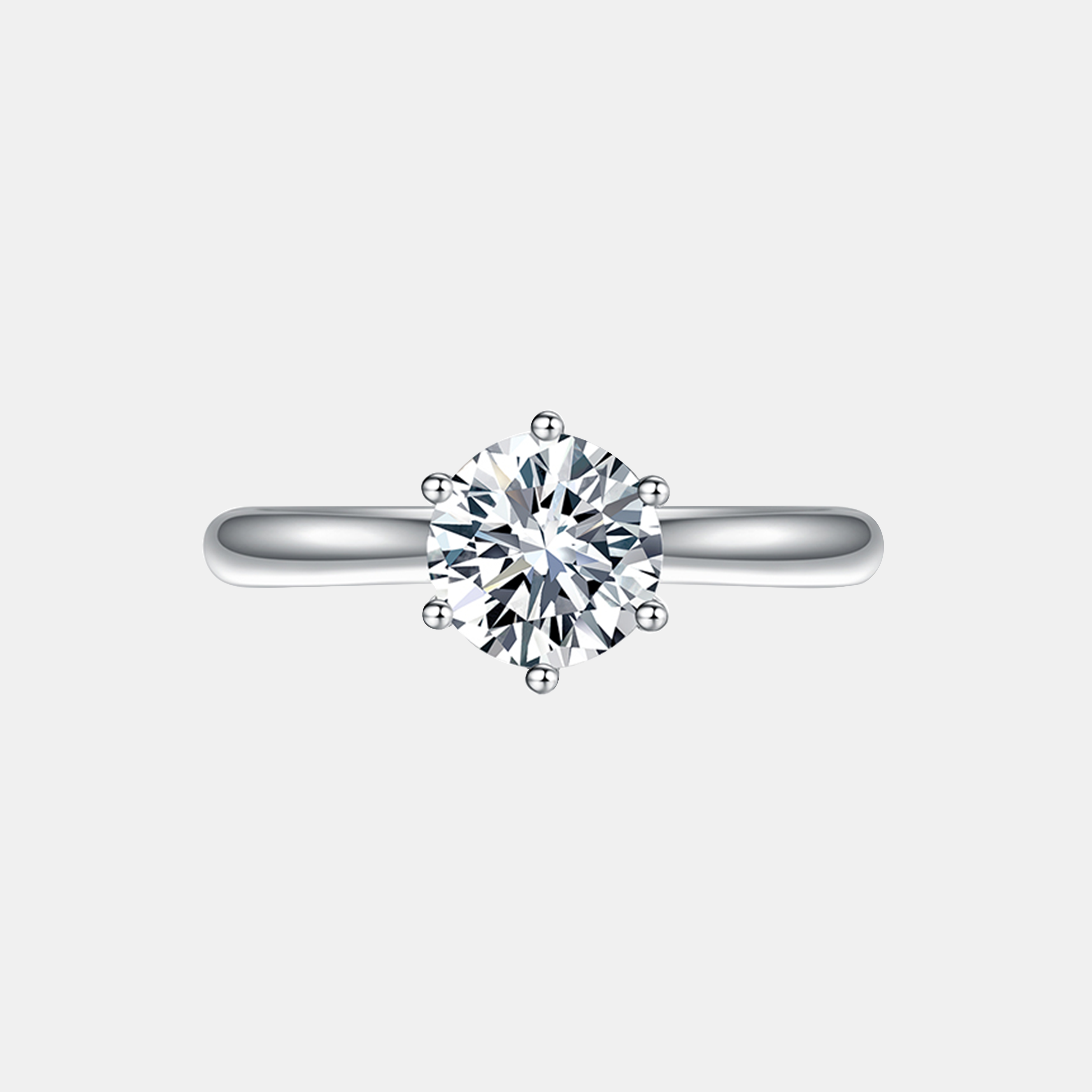 "The Shakespeare" 6-Prong Lab Diamond Ring