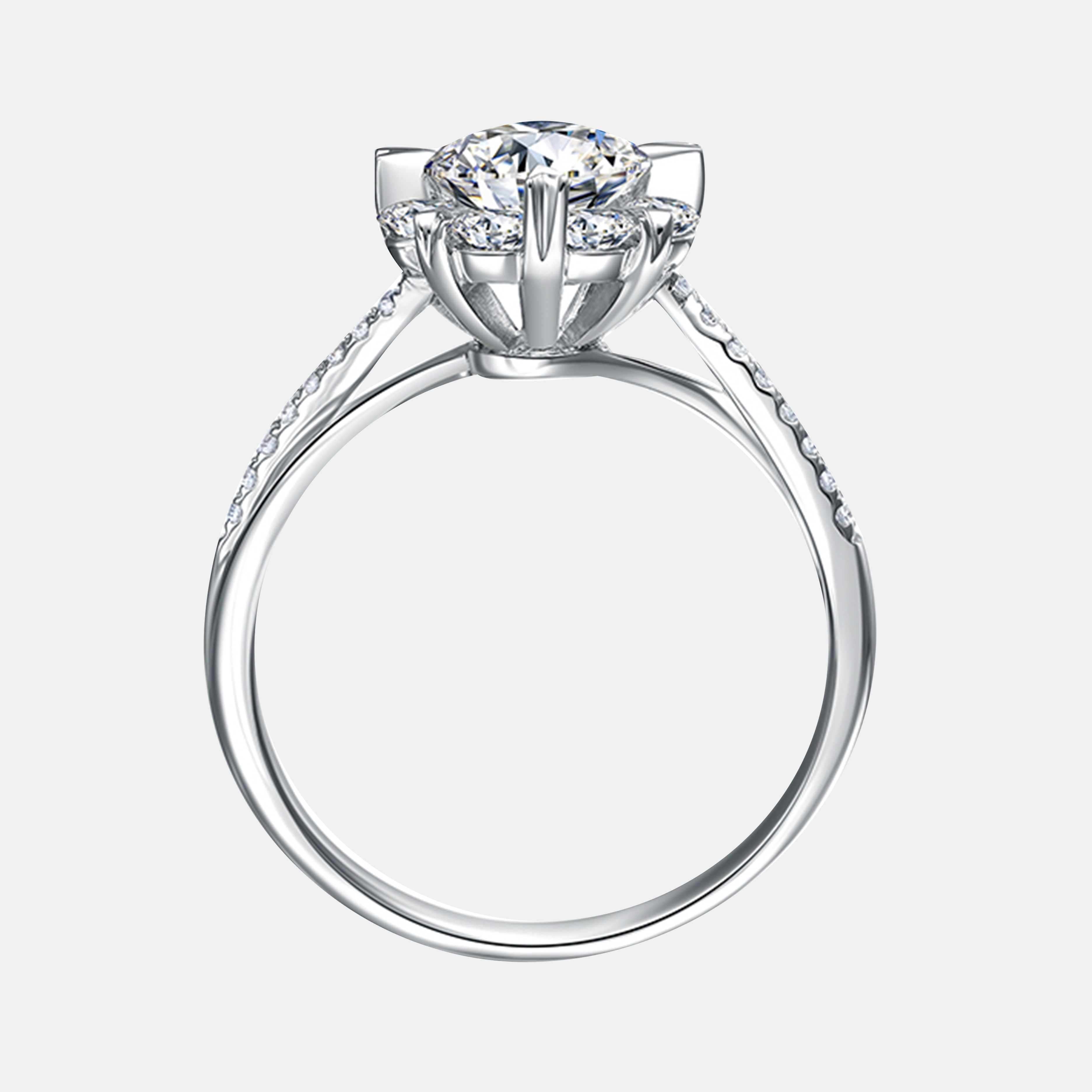 "The Oath" Pinched Lab Diamond Ring