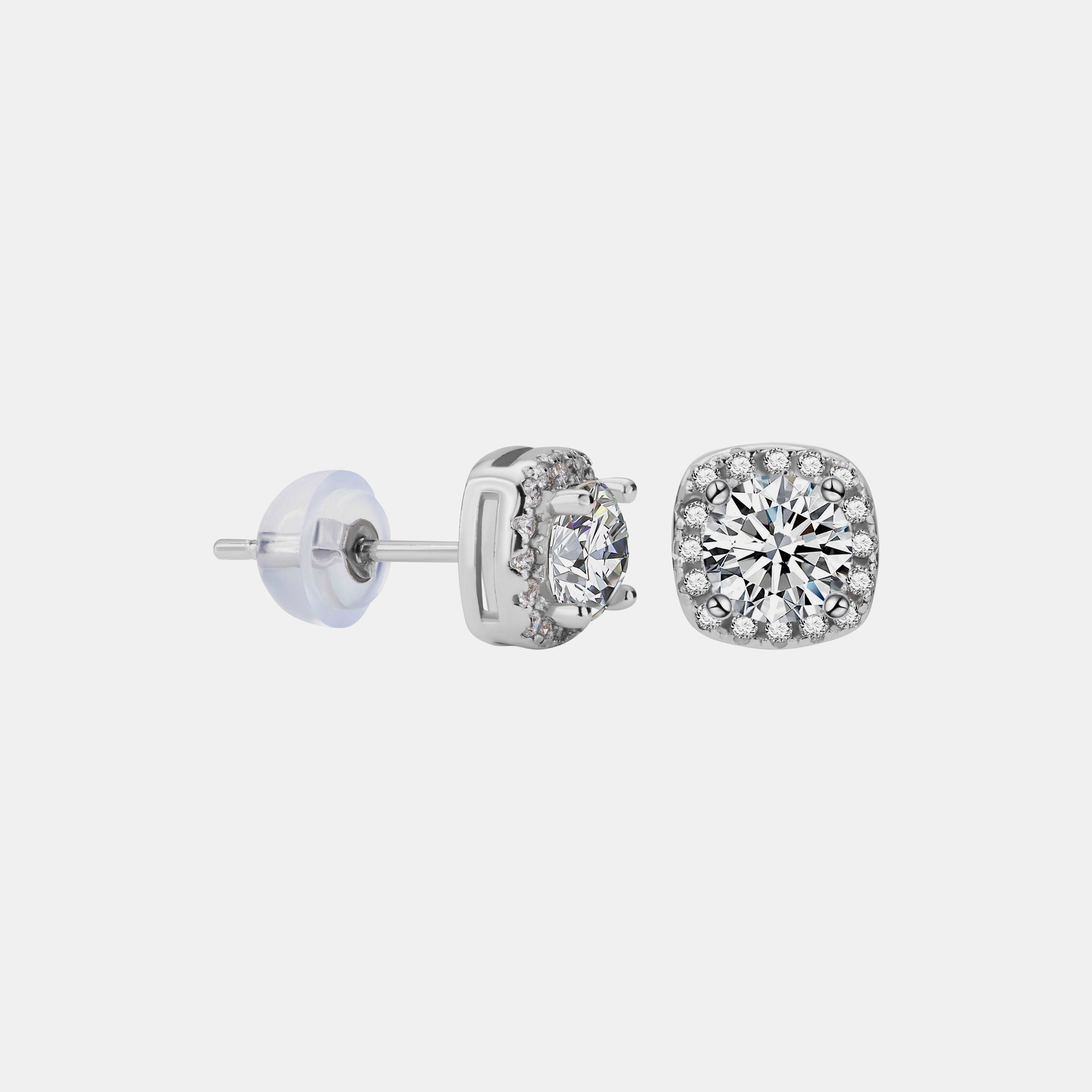 【#24】925 Sterling Silver Moissanite Earrings