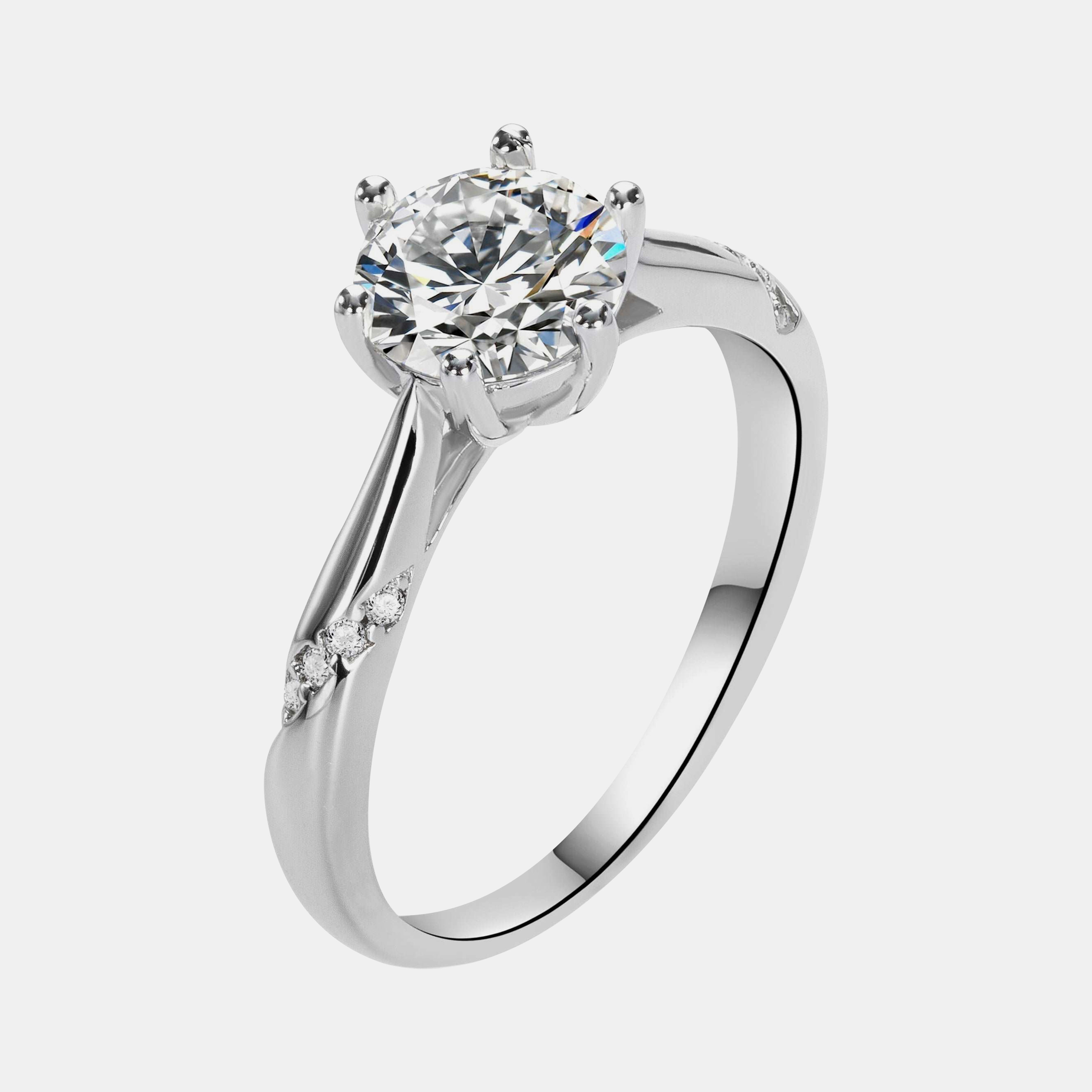 【#12】925 Sterling Silver Moissanite Ring