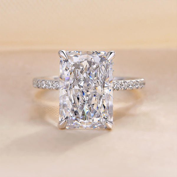 【#366】4CT Cubic Zirconia Everyday Ring - Queenou Jewelry