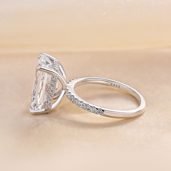 【#366】4CT Cubic Zirconia Everyday Ring - Queenou Jewelry